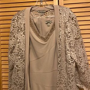Dress and lace jacket